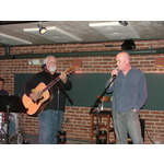 Jeremy singing with proud papa Randall on guitar.